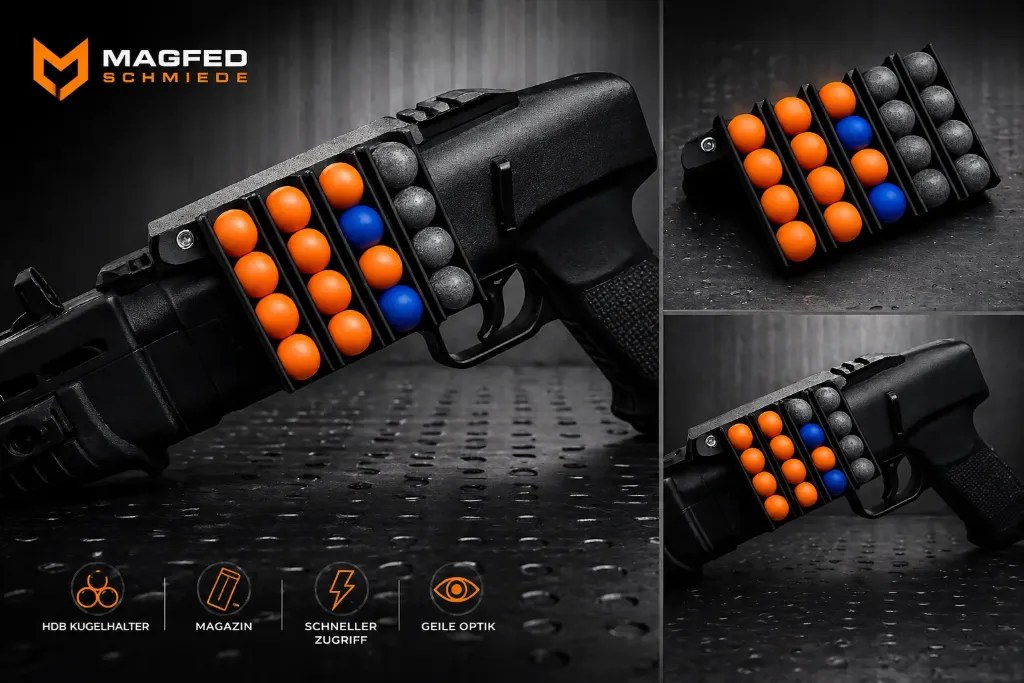 Kugelhalter Magazin für Umarex HDB 68 TB 68 T4E Zubehör Magfed